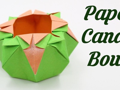 Paper Candy Bowl, Easy Origami for Kids, Basic origami, Simple Origami for Beginners