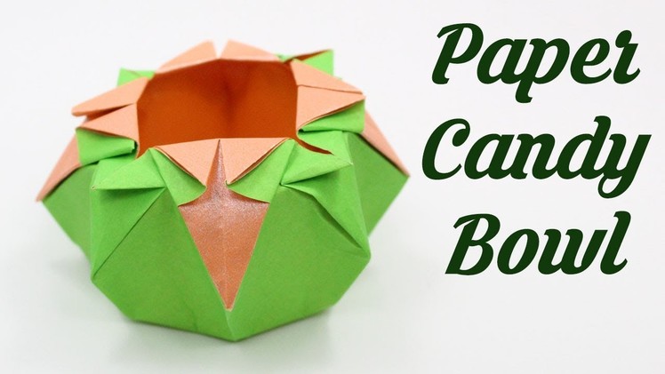 Paper Candy Bowl, Easy Origami for Kids, Basic origami, Simple Origami for Beginners