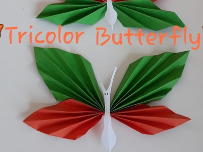 Republic day decoration ideas in school l DIY tricolor butterfly easy