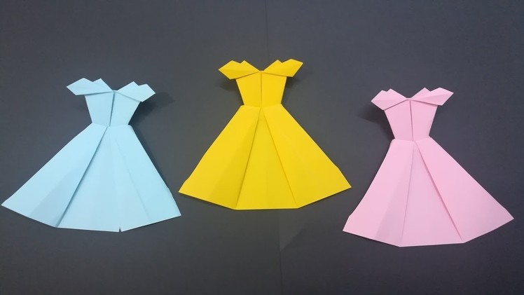 Vestido de papel origami - How to Make a Paper Dress - vestido de papel fáciles