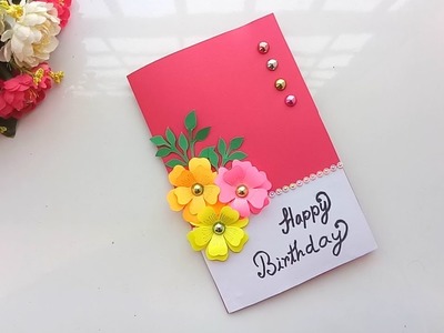 Beautiful handmade birthday card.birthday card idea.
