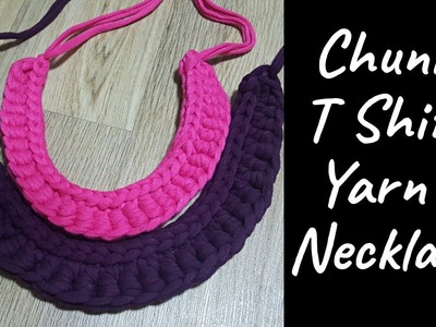 Chunky T Shirt Yarn Necklace Tutorial | Beginner Friendly | Zimbabwean Youtuber