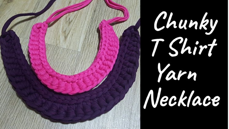 Chunky T Shirt Yarn Necklace Tutorial | Beginner Friendly | Zimbabwean Youtuber