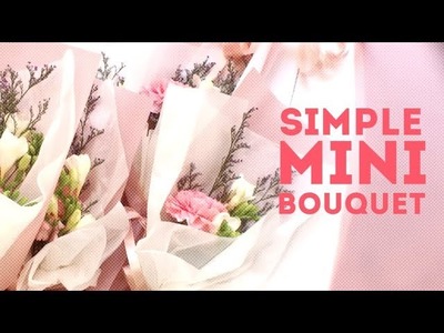 (DIY) 1minute ! How to package a bouquet