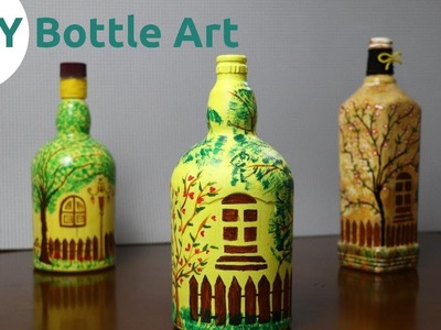 DIY Bottle Painting by Asha Neog | ANG Creations