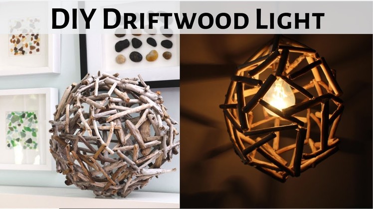 DIY LAMP. Driftwood Pendant Light | Dhara Patel