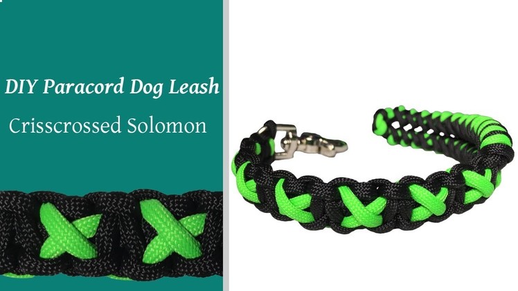 DIY Paracord Dog Lead - Crisscross Solomon