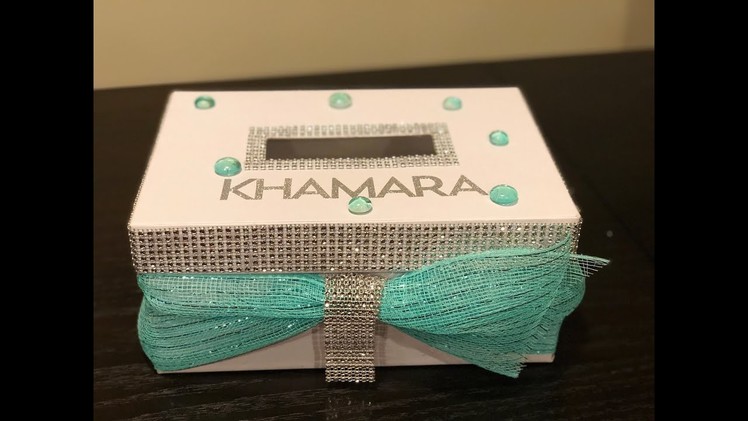 DIY Personalized Bling Card Box