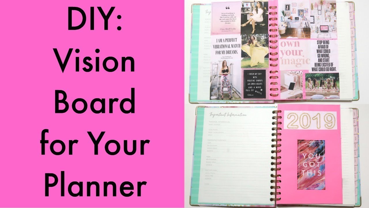 DIY: Vision Board for Your Planner