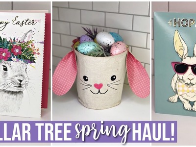 DOLLAR TREE Spring. Easter Haul ! Pottery Barn DUPE & Handmade Cards!