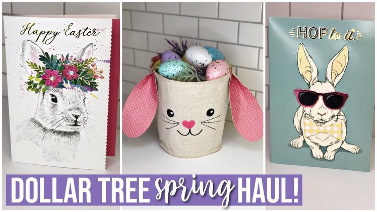 DOLLAR TREE Spring. Easter Haul ! Pottery Barn DUPE & Handmade Cards!
