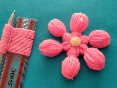 woolen flower design