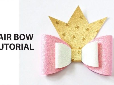 Faux leather bows Tutorial using a Cricut Silhouette How To Make A Girl Boutique Hair Bow