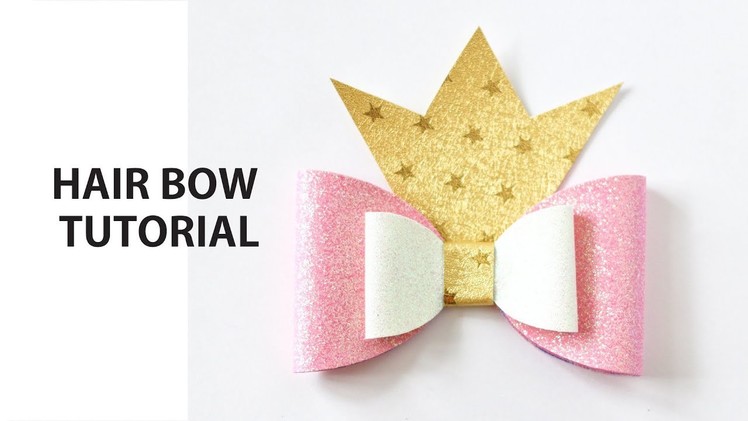 Faux leather bows Tutorial using a Cricut Silhouette How To Make A Girl Boutique Hair Bow