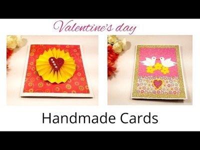 Handmade card for Valentine's day | easy card making tutorial