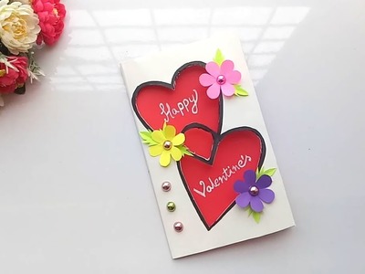 Handmade card for Valentines day | tutorial