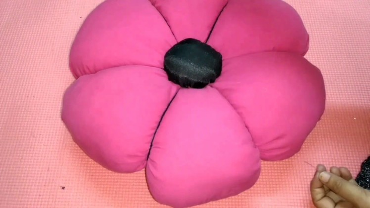 How to make Flower pillow from old suit. flower pillow tutorial in hindi. home and kitchentips