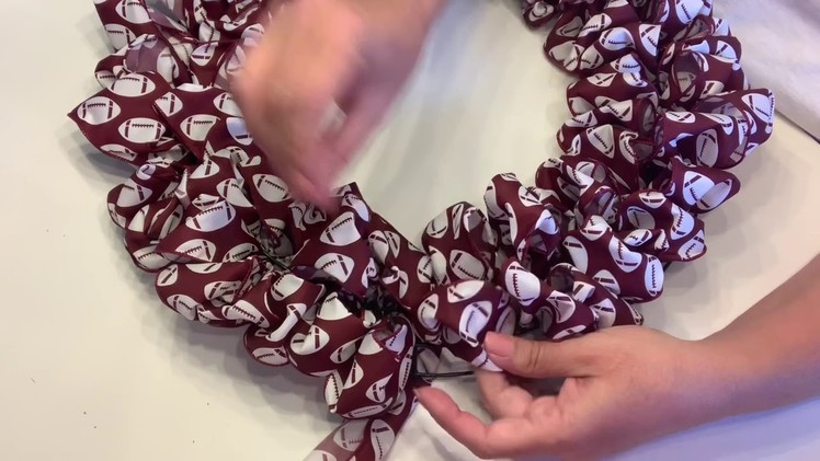 How To Make Ribbon Wreath—easy tutorial