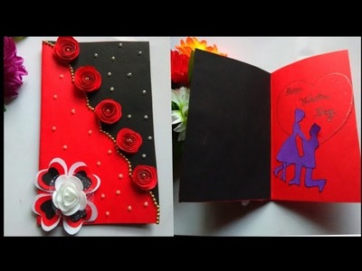 How to make valentines day card|handmade card idea|kb crafter