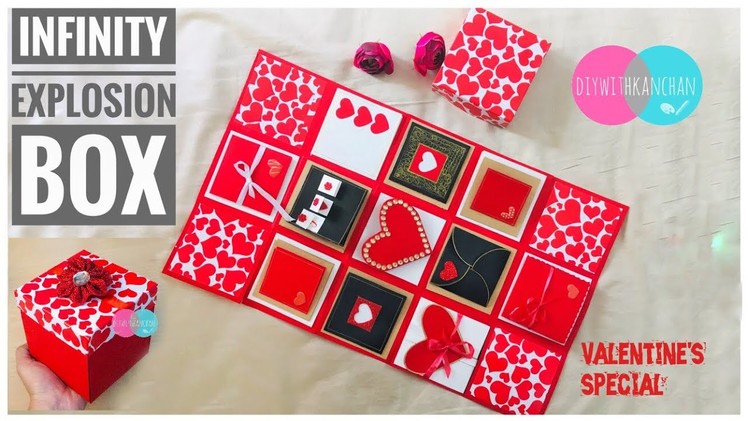 Infinity Explosion Box Tutorial. Endless Box. Never Ending Box.Valentine's Day.Anniversary Gift Idea