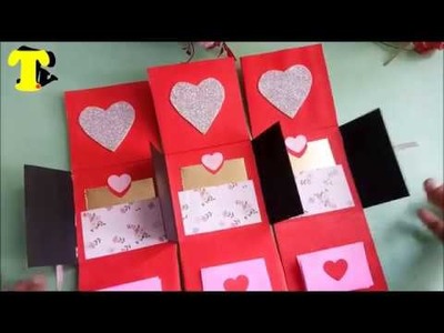 Multi Fold Greeting Card Tutorial || Handmade Love Card for Valentine's Day