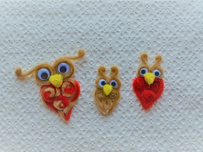 Pipe Cleaner Owl for Valentine's Day | Easy DIY under 20 minutes