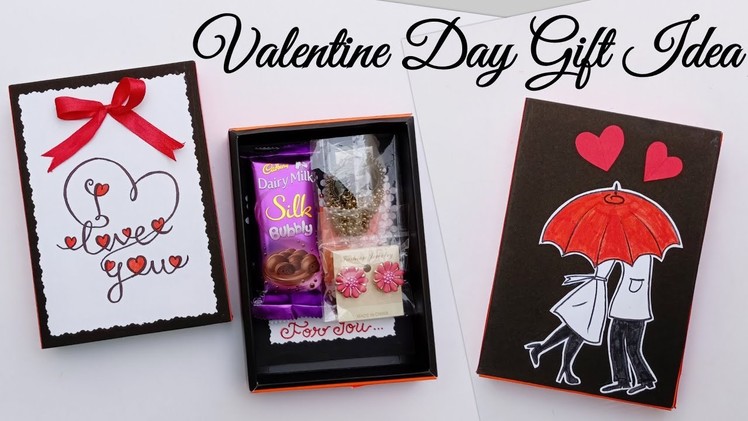 Valentine Day Gift Idea.Handmade Valentine Day Gift Box.Last Minute Unique Gift Idea for Valentine
