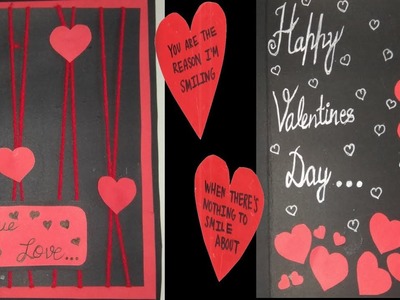 Valentine's Day handmade card| gift for boyfriend.girlfriend| Simple valentine's day gift
