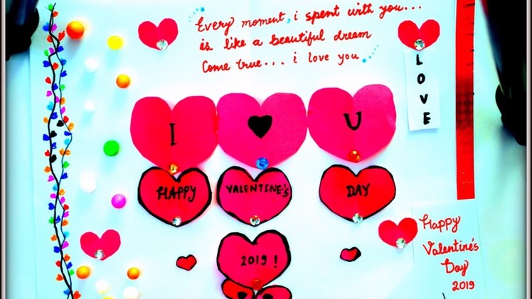 Valentinebeautiful handmade valentines day card idea valentine's day gift ideas for boyfriend