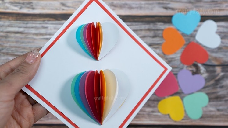 3D Heart Cards for Valentine's Day | Beautiful 3D Greeting Cards