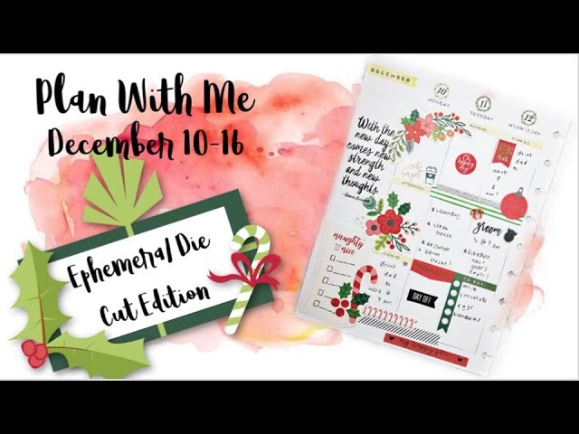Christmas Plan With Me: Classic Happy Planner- EPHEMERA EDITION!. December 10th-16th