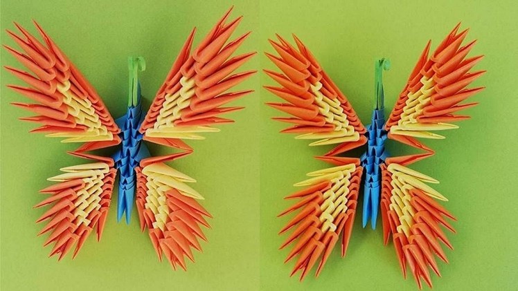 DIY_How to make 3D butterfly||3D paper butterfly