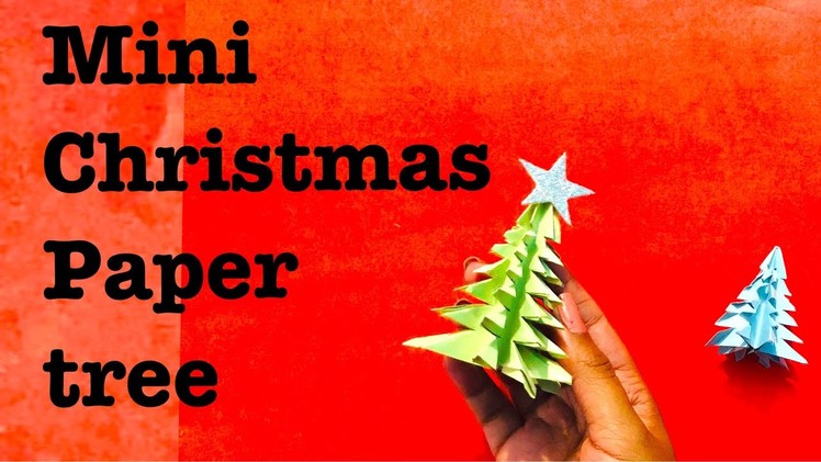 Easy christmas paper tree 3d - paper crafts for christmas  for kids new idea