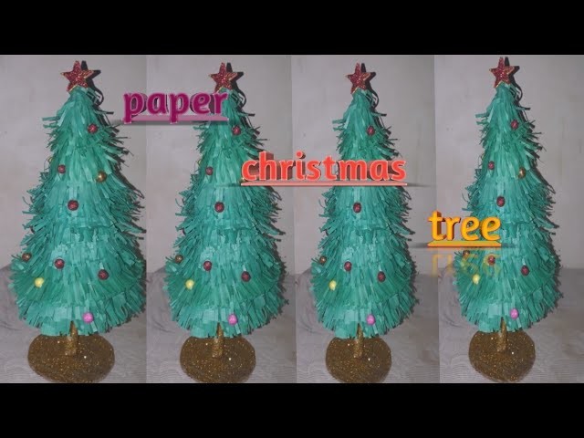 Easy paper christmas tree DIY christmas decoration |Rakshika Rajawat