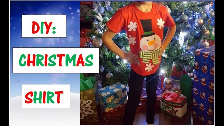 FAST & EASY DIY Christmas T Shirt (Super Simple)