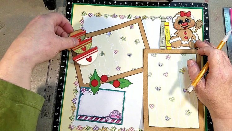Gingerbread Scrapbook Layout Process Video