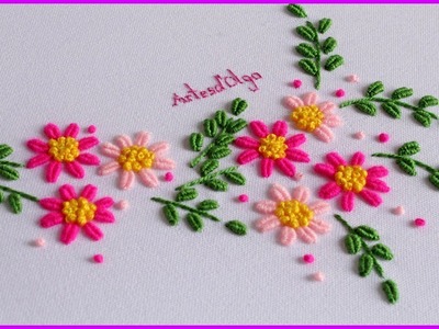 Hand Embroidery: Brazilian Embroidery | Bordado a Mano: Bordado Brasileño | Artesd'Olga