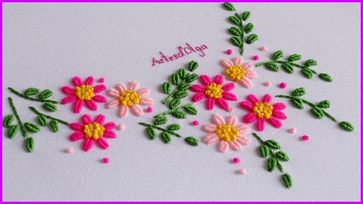 Hand Embroidery: Brazilian Embroidery | Bordado a Mano: Bordado Brasileño | Artesd'Olga
