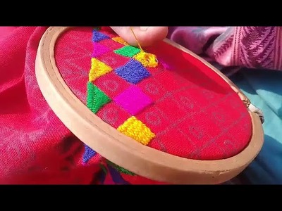 Hand Embroidery : Pathani Design. Part-2