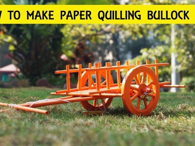 How to make Paper bull cart. bullock cart