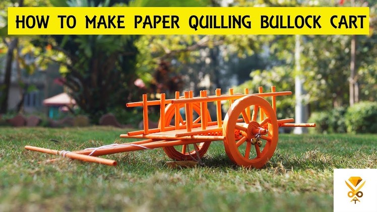 How to make Paper bull cart. bullock cart