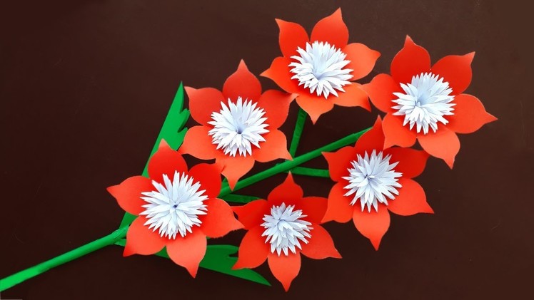 Paper Flower Stick | Making Paper Flower | Flower Stick | How To Make Paper Flowers