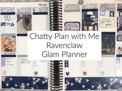 Chatty Plan with Me: Ravenclaw Pride!. Glam Planner. Harry Potter Week!