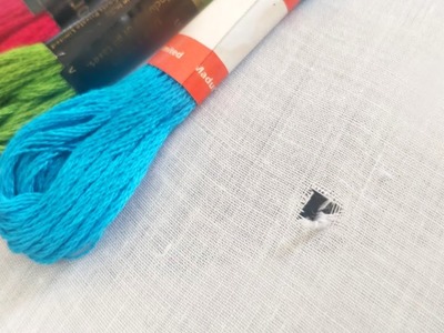 Easy Embroidery Hack to Repair Hole in Clothes (Hand Embroidery Work)
