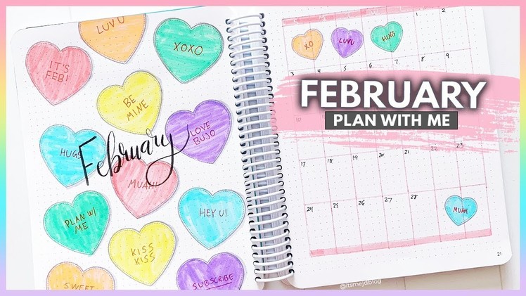 February 2019 Bullet Journal Setup | Plan With Me Layout | Planner Spread