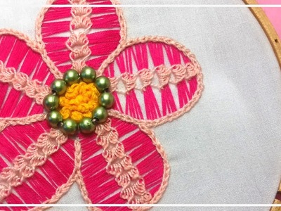 FLOWER HAND EMBROIDERY????????HAND EMBROYDERY EASY????????BORDADOS A MANO????????
