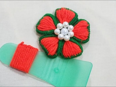 Hand embroidery Amazing Trick,Wow Easy to Make  Flower Embroidery Trick With Spatula,Sewing Hack