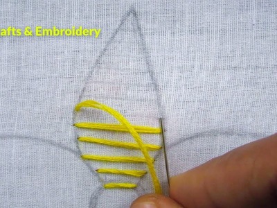 Hand Embroidery, Fancy Flower Stitch, Easy Flower Embroidery