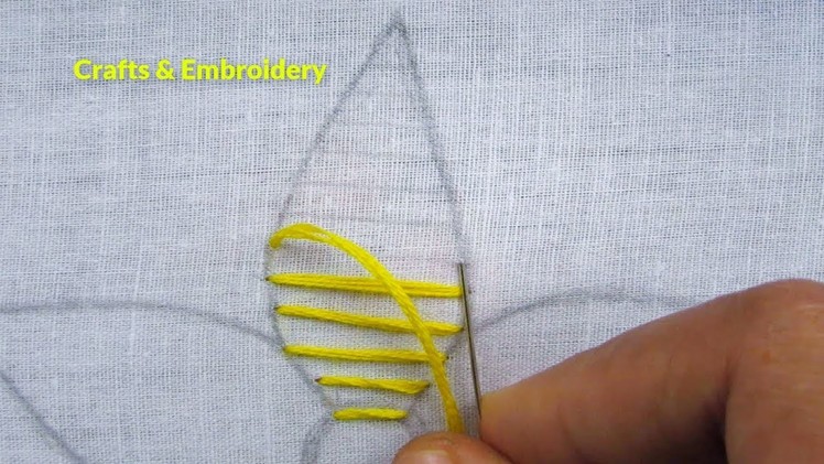 Hand Embroidery, Fancy Flower Stitch, Easy Flower Embroidery