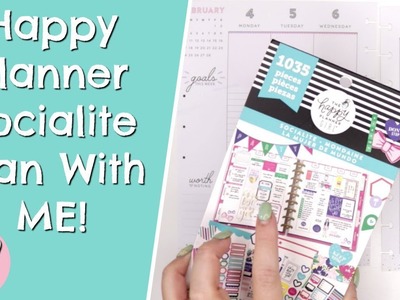 Happy Planner Classic Socialite Plan With ME! Feb 4th - 10th 2019